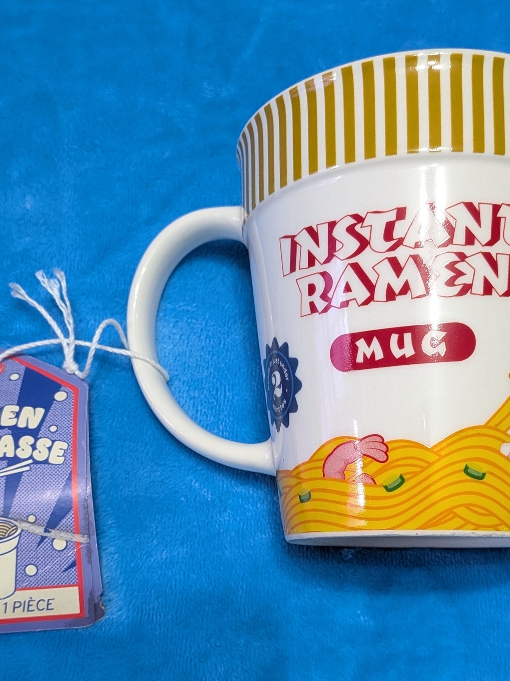 🍜✨ Instant Ramen Ceramic Mug | White & Yellow ✨🍜